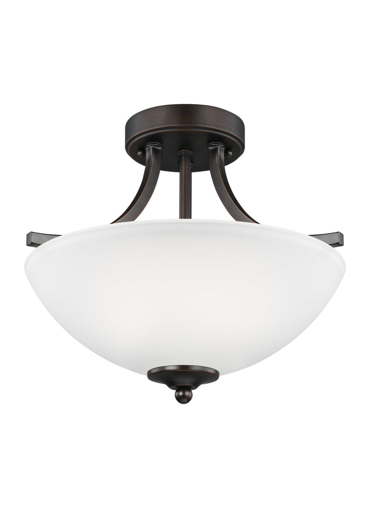 Generation Lighting. Two Light Semi-Flush Convertible Pendant