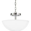Generation Lighting. Two Light Semi-Flush Convertible Pendant