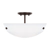 Generation Lighting. Two Light Semi-Flush Convertible Pendant
