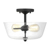Generation Lighting. Two Light Semi-Flush Mount