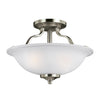Generation Lighting. Two Light Semi-Flush Mount