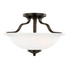 Generation Lighting. Two Light Semi-Flush Mount