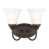 Generation Lighting. Two Light Wall / Bath