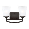 Generation Lighting. Two Light Wall / Bath