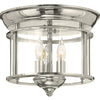 Gentry LED Flush Mount in Polished Nickel