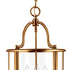Gentry LED Foyer Pendant in Heirloom Brass