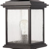 Gentry One Light Post Mount in Midnight