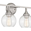Glenda Four Light Vanity in Brushed Polished Nickel