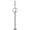 Glenda One Light Mini Pendant in Brushed Polished Nickel