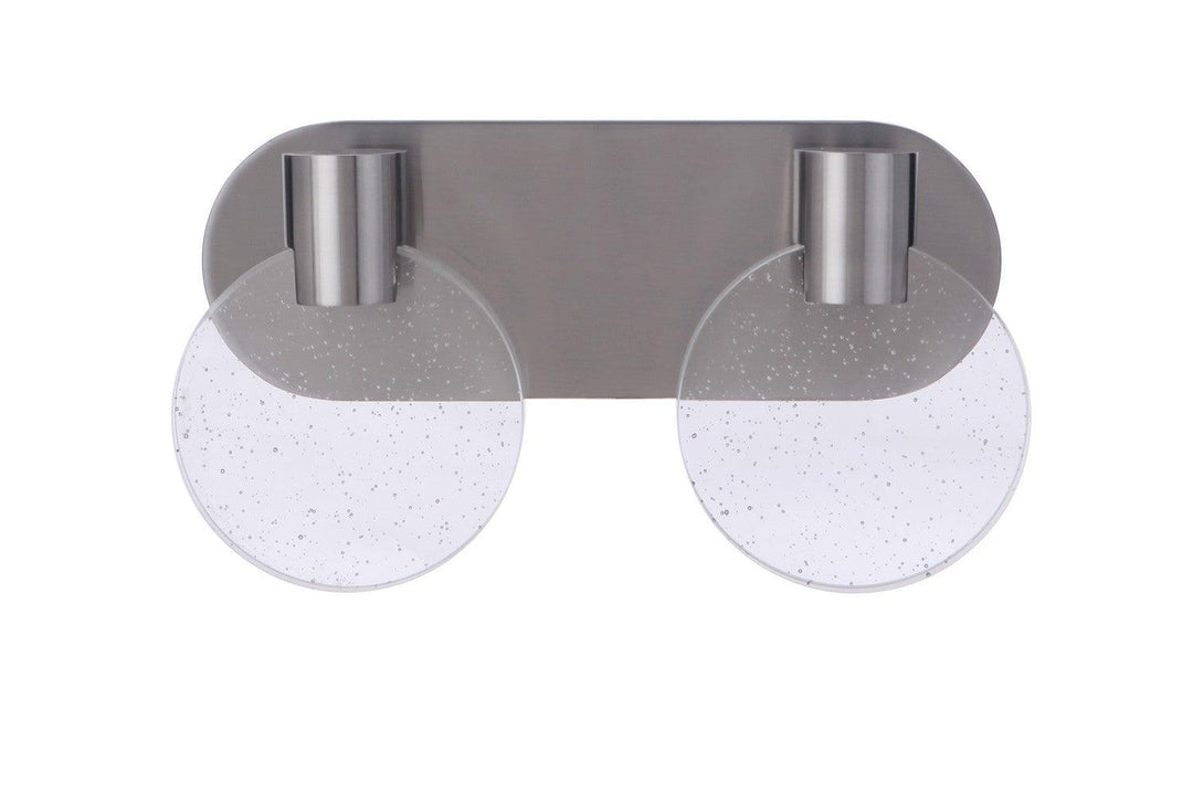 Glisten LED Vanity in Brushed Polished Nickel