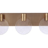 Glisten LED Vanity in Satin Brass