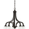 Grace Five Light Chandelier in Espresso