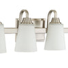 Grace Four Light Vanity in Brushed Polished Nickel