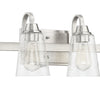 Grace Four Light Vanity in Brushed Polished Nickel