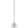 Grace One Light Mini Pendant in Brushed Polished Nickel