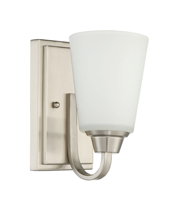 Grace One Light Wall Sconce in Brushed Polished Nickel