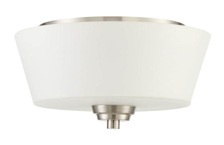 Grace Two Light Flushmount in Brushed Polished Nickel