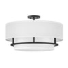 Graham LED Semi-Flush Mount in Black