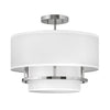 Graham LED Semi-Flush Mount in Polished Nickel