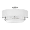 Graham LED Semi-Flush Mount in Polished Nickel