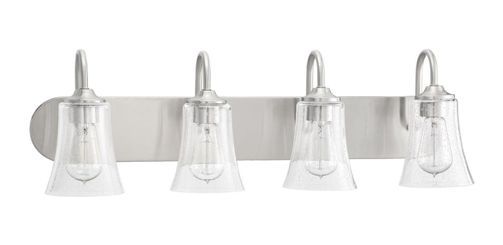 Gwyneth Four Light Vanity in Brushed Polished Nickel