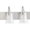 Gwyneth Four Light Vanity in Brushed Polished Nickel