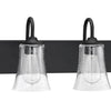Gwyneth Four Light Vanity in Flat Black