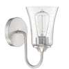 Gwyneth One Light Wall Sconce in Brushed Polished Nickel
