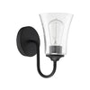 Gwyneth One Light Wall Sconce in Flat Black