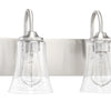 Gwyneth Two Light Vanity in Brushed Polished Nickel
