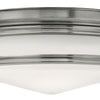 Hadley LED Flush Mount in Antique Nickel