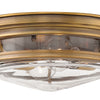 Hadley LED Flush Mount in Brushed Bronze
