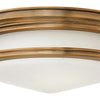 Hadley LED Flush Mount in Brushed Bronze