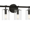 Hailie Five Light Vanity in Flat Black