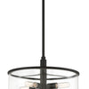 Hailie Four Light Pendant in Flat Black
