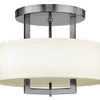 Hampton LED Semi-Flush Mount in Antique Nickel