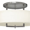 Hampton LED Semi-Flush Mount in Antique Nickel