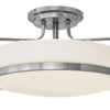 Harper LED Flush Mount in Brushed Nickel