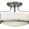 Harper LED Semi-Flush Mount in Brushed Nickel