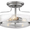 Harper LED Semi-Flush Mount in Brushed Nickel