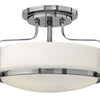 Harper LED Semi-Flush Mount in Chrome