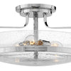 Harper LED Semi-Flush Mount in Chrome