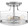Harper LED Semi-Flush Mount in Chrome