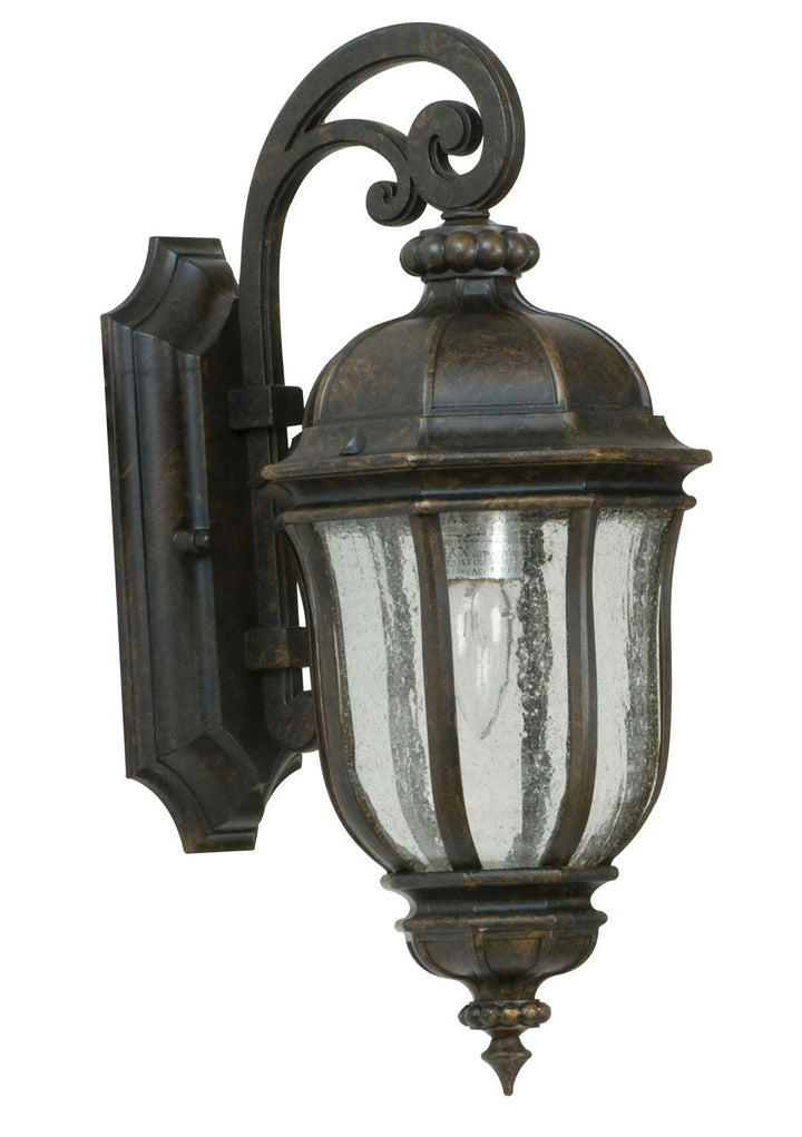 Harper One Light Wall Mount in Peruvian Bronze Outdoor