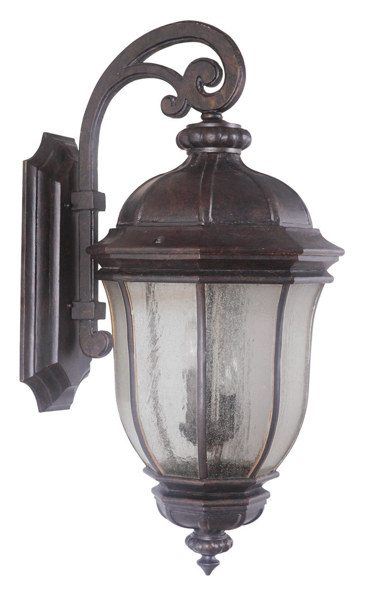 Harper Three Light Wall Mount in Peruvian Bronze Outdoor