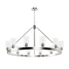 Hartland 12 Light Chandelier in Brushed Nickel