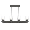 Hartland Eight Light Linear Chandelier in Noble Bronze