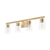 Hartland Four Light Vanity in Alturas Gold