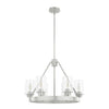 Hartland Six Light Chandelier in Brushed Nickel