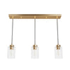 Hartland Three Light Linear Cluster in Alturas Gold